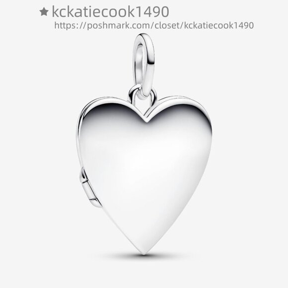 Pandora Engravable Openable Heart Tag Pendant Charm - Picture 1 of 2